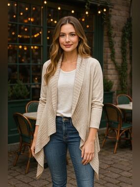 Anthropologie Saturday Sunday Draped Cardigan Sweater